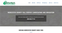 Desktop Screenshot of mccarthyslandscaping.com