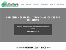 Tablet Screenshot of mccarthyslandscaping.com